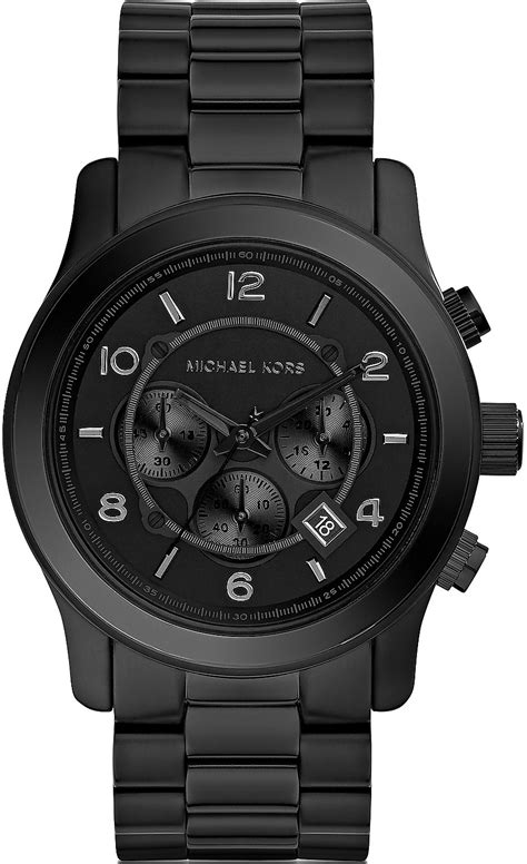 michael kors black watch pr|Michael Kors black dial watch.